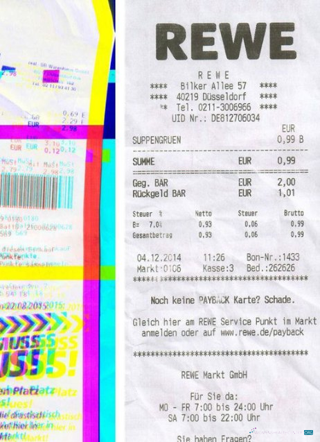 Download Rewe group check Photoshop template